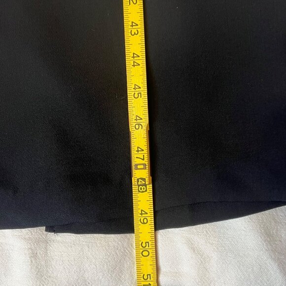 VTG Clues Collections 14P Black Midi Dress Floral Embroidery  Simi to Formal Y2K - Picture 10 of 14